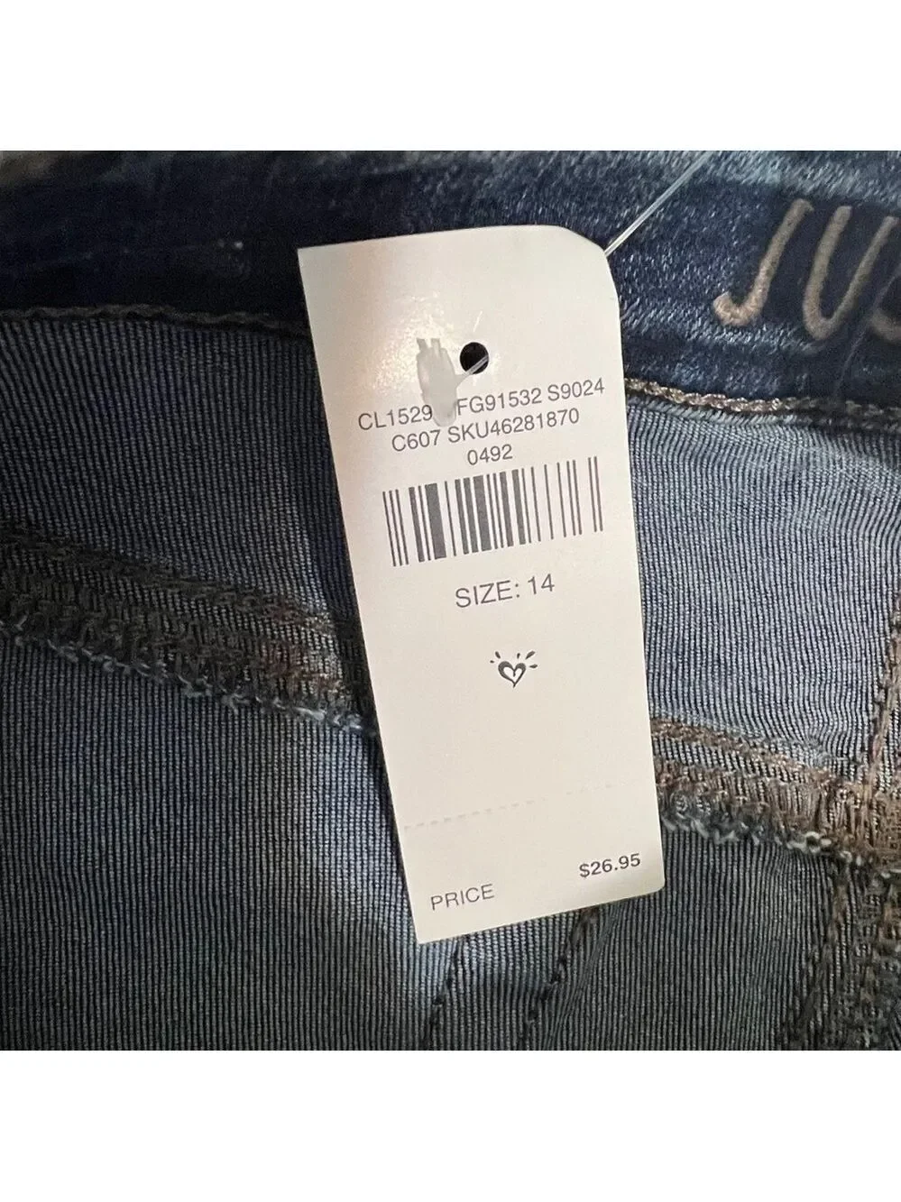 JUSTICE Girls Girlfriend Jeans Dark Wash Size 14